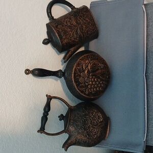 Vintage-Style Bronze Tea Set
